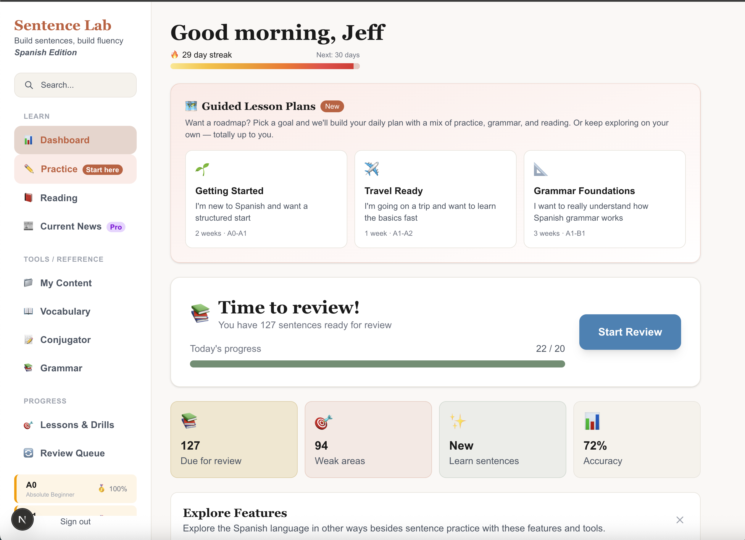 Your personalized learning dashboard